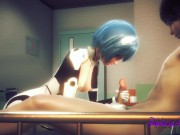 Evangelion Hentai 3D - Rei Jerk off Shinji and cum in her face 5/16