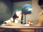 Evangelion Hentai 3D - Rei Jerk off Shinji and cum in her face 6/16