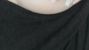 Playing with my juicy nipple 