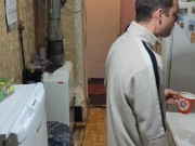 Cooking dinner. 2/16