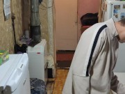 Cooking dinner. 3/16