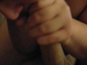 Daddy cums in his baby