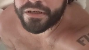 Dad Bod Italian dude pumps cock in the hot tub to Godfather music