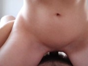 Утренний секс с Katya Shien в позе наездницы - Твердый член в узкой киске - От первого лица 13/16