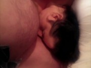 threesome slut wife sucks husband while getting eaten 10/16