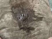 Naughty Piss Slut Soaks a towel with a very full bladder 12/16