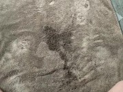 Naughty Piss Slut Soaks a towel with a very full bladder 5/16