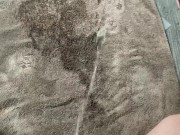 Naughty Piss Slut Soaks a towel with a very full bladder 7/16