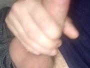 Huge dick trying not to get caught masterbating