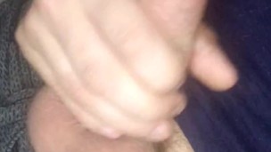 Huge dick trying not to get caught masterbating