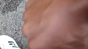 Jacking off outside in Richmond VA