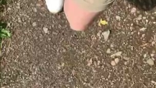 Flashing dick out of shorts
