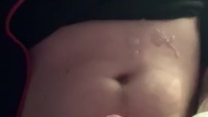 Rjohnson1226 blowing huge load on my stomach