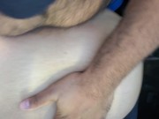 Best friends bbw pawg wife sucking my uncut cock in her car creampie pie milf pussy public sex 16/16