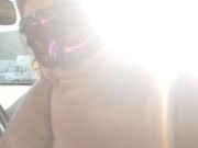 Best friends bbw pawg wife sucking my uncut cock in her car creampie pie milf pussy public sex 8/16