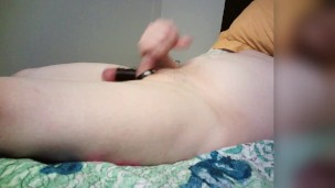 Jareth Stone Stretching his balls and can't hold back the load. Thick cum Shot