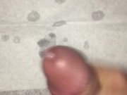 Jerking my big stiff Cock then I bust a nut