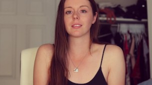 Girl next door describes what sex feels like while sitting on a vibrator and cumming hard!!