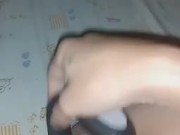 Pussy so slippery my vibrator doesn't stay in :)