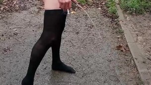 Naked piss in public 