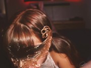 Sexy Girl Does Strip Tease and Gives Footjob 2/16