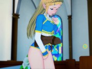 Zelda fingers herself in the Temple of Time. Will she find the  Wisdom?! 2/16