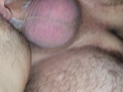 wet creamy close up hairy pussy slow penetration fuck 3/16