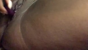 Playing in my wet pussy with my vibrator 