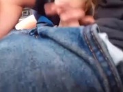 He finally let me suck his dick while he drives, and record it! 14/16