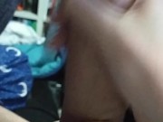 I suck his dick till he gives me his cum in my mouth 12/16