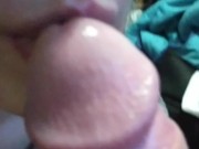 I suck his dick till he gives me his cum in my mouth 2/16