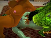 Furry Hentai 3D - Threesome Lizard Mouse and Dragon Hard Sex 2/2 9/16