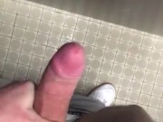 Masturbating in public toilets 