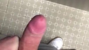 Masturbating in public toilets 