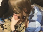 слюнявый минет с помадой и кончает в позе 69 ( girlfriend juicy sucks cock with lipstick ) 6/16