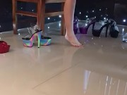 High heel stripper shoe stiletto try on haul runnerbean87  13/16