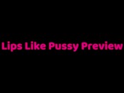 Goddess Rosie Reed Lipstick Fetish Shiny Lipgloss Tease Ebony Mouth Lips Like Pussy