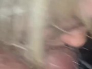 Innocent blonde takes it hard from behind and takes a load to the face 14/16