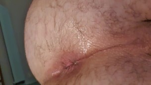 Huge cucumber in my tigh ass
