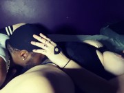 black thug eating her out good covered his mouth with her wap juice 14/16