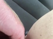 Quick finger fuck while daddy drives down the road  5/16