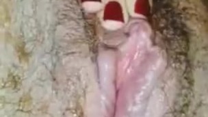 Squirt with anal plug