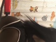 Pretty Brown Girl Making Ass Clap in Shorts
