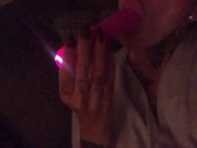 Horny slut fucks herself so hard with vibrating dildo on max speed sloppy wet pussy 10/16