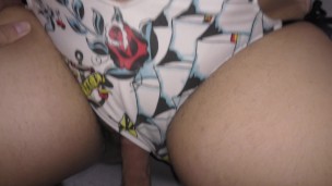 I fuck my married roommate with no condom and flood her pussy with my hot cum!