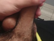I'VE GOT HARD AT WORK AND CUMMED, PUBLIC CUMSHOT