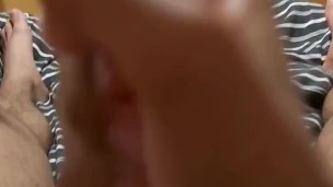 Twink eats his own cum