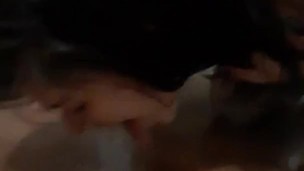Obedient girlfriend pees herself 