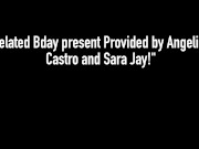 Thick Chicks & Dicks! Angelina Castro & Sara Jay Share Cock! 1/16