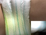 001 寝転がっておむつにおもらし。膨らんだおむつが良い感じ（パンパース） - Screenshot 12 of 16 - Kink